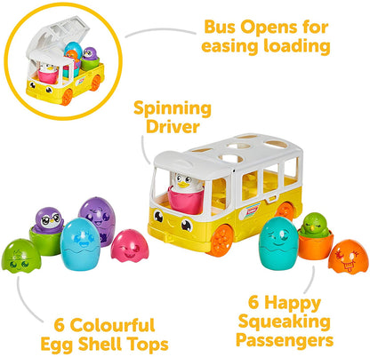Toomies TOMY Hide and Squeak Egg Bus Baby Toy
