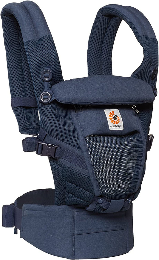 Ergobaby - Adapt Collection Canguru para Recém-nascidos - Rede de Ar - (3,2-20 kg) - Deep Blue