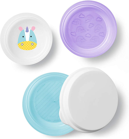 Skip Hop Zoo Smart Serve Bowls Kit de 3