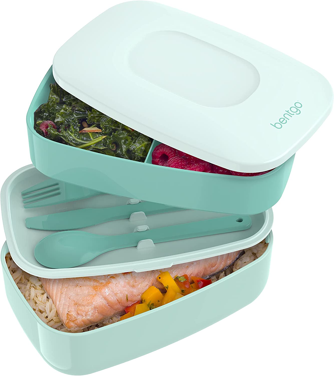 Bentgo Clássico - Recipiente Bento Lunch Box All-in-One empilhável