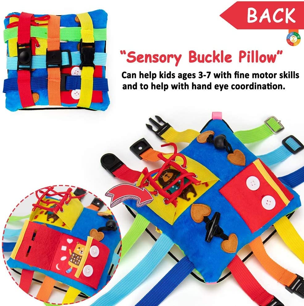 Teytoy - Travesseiro Sensorial Pelúcia Macio para Desenvolver Habilidade Motora Fina