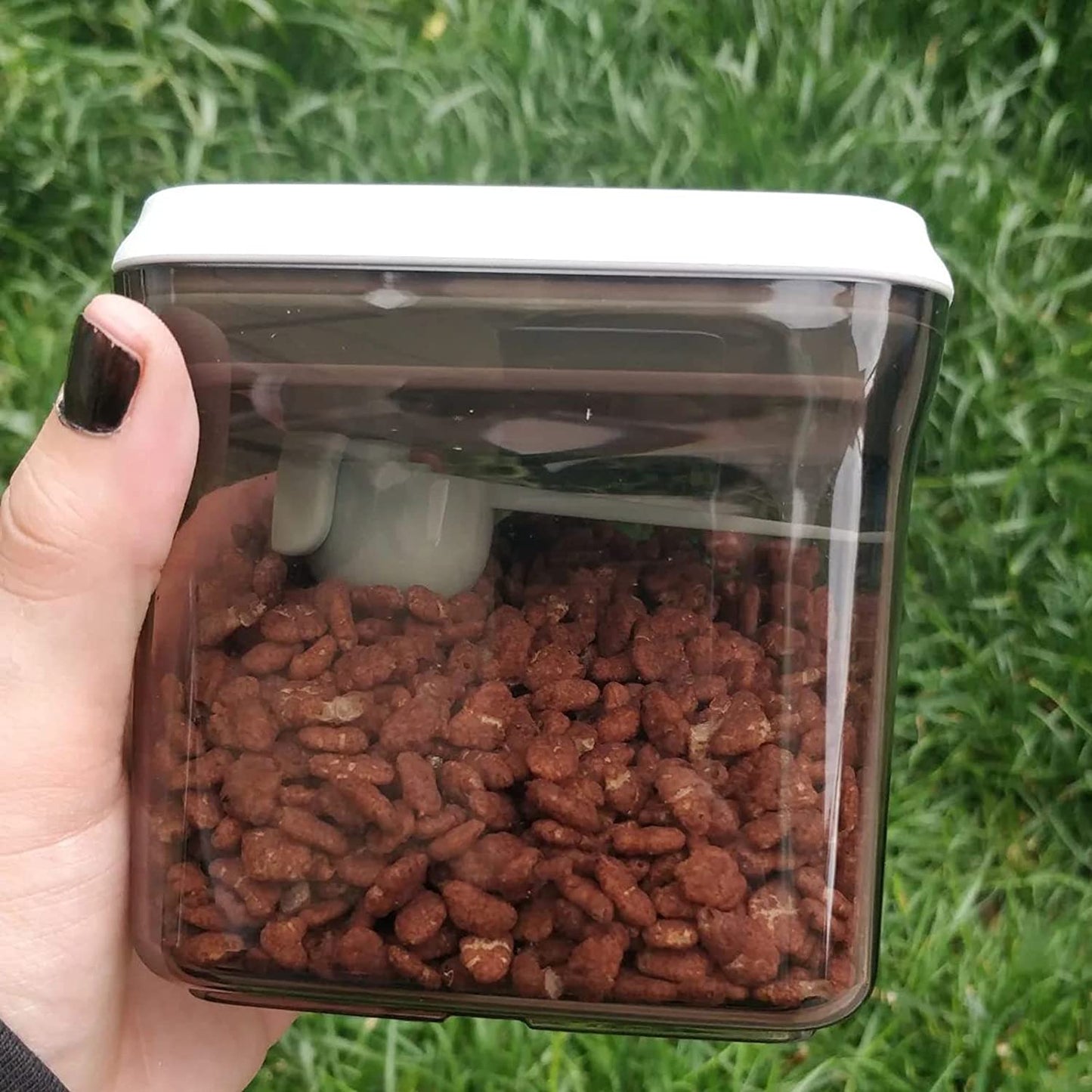 Bebamour - Recipiente de Leite em Pó Portátil Hermético c/ Colher e Nivelador 460ml - Brown/Marrom