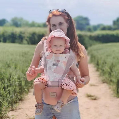 Bebamour Baby Carrier for 0-36Months, 3D Air Mesh pink