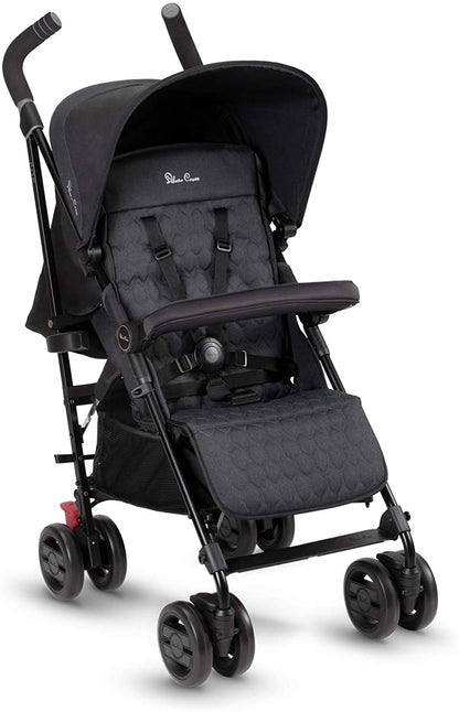 Silver Cross Pop carrinho de passeio, compacto e leve preto
