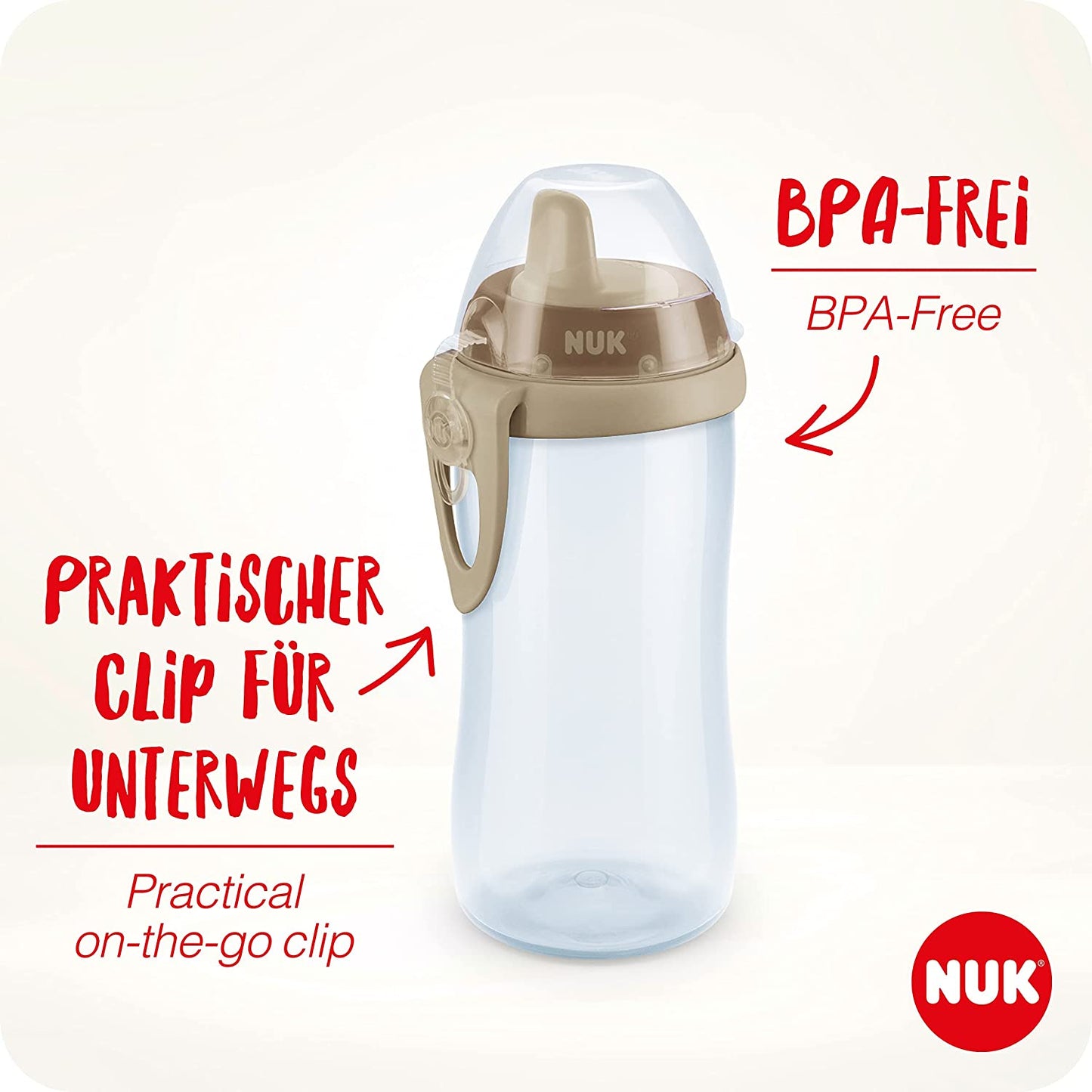 NUK Kiddy Cup Night - Garrafa Brilho no Escuro Sippy Cup | 12 meses+