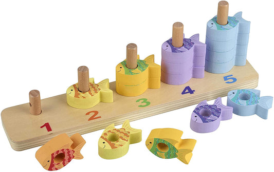 Orange Tree Toys Juego de contar peces