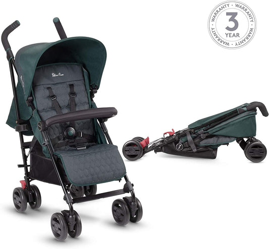 Silver Cross Pop  carrinho de passeio, compacto e leve Floresta