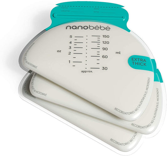 Nanobebe - 50 Sacos de Armazenamento para Leite Materno