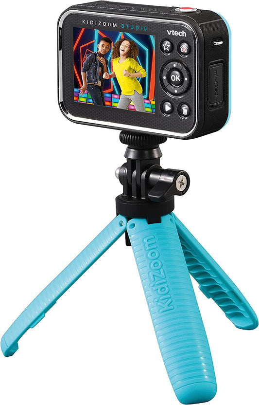 VTech KidiZoom Studio Câmera de Vídeo para Crianças com Jogos Divertidos - Azul
