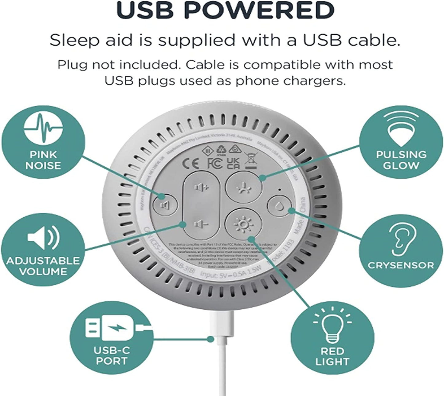 Tommee Tippee Dreammaker Ajuda Bebê Dormir Com Sensor de Choro