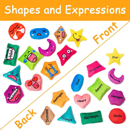 Teytoy - Pufs Sensoriales con Formas y Sentimientos - 12 Unidades 