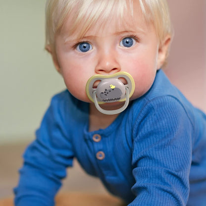 Philips Avent Ultra Air Soother 2 Pack - chupeta sem BPA para bebês de 6 a 18 meses (modelo SCF085/17)