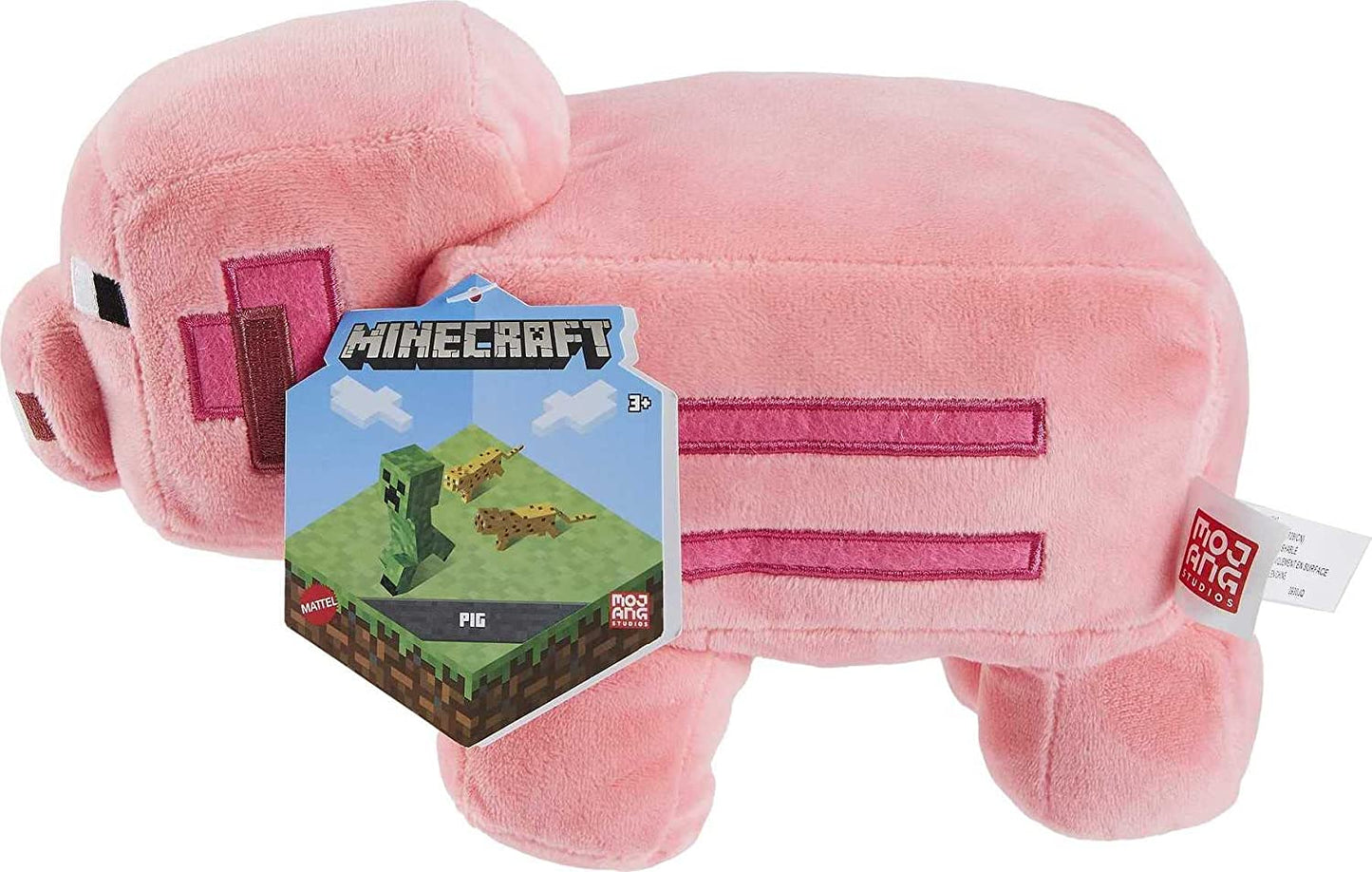 Minecraft pelúcia de 8 polegadas personagem Boneca de com de porco, presente macio e colecionável para fãs de 3 anos ou mais