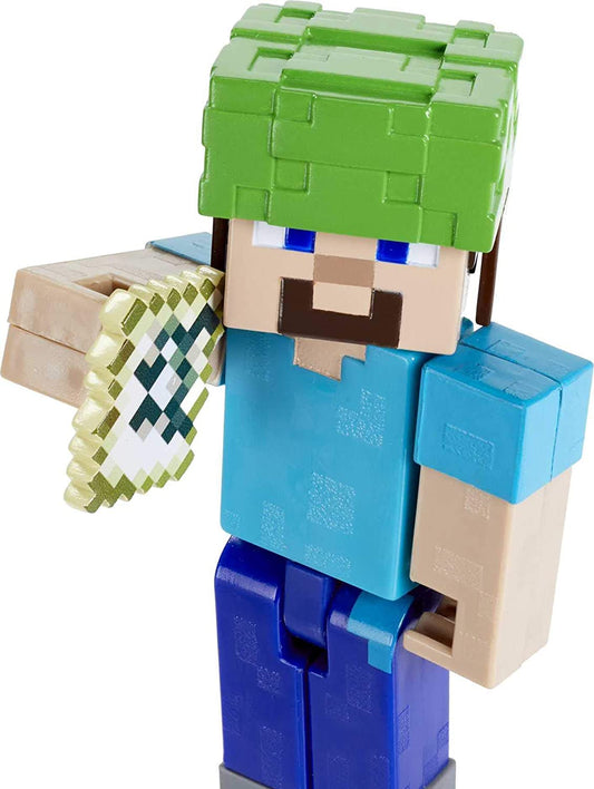 Minecraft Craft-A-Block Figuras surtidas, auténticos personajes de videojuegos pixelados, juguete de acción para crear, explorar y sobrevivir, regalo coleccionable para fanáticos de 6 años en adelante