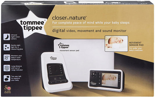 Tommee Tippee Babá Eletrônica com Monitor de Movimento e Vídeo