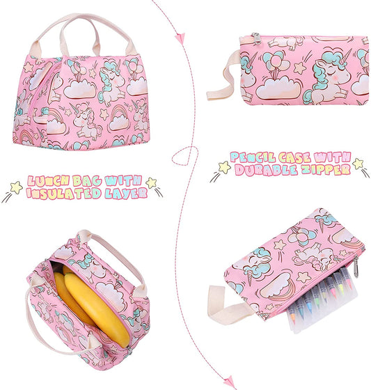 SAMIT - Mochila Unicornio 3 piezas