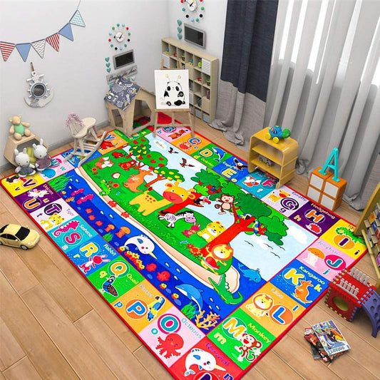 Teytoy - Alfombra de Juegos de Algodón Plegable Antideslizante Animales ABC 