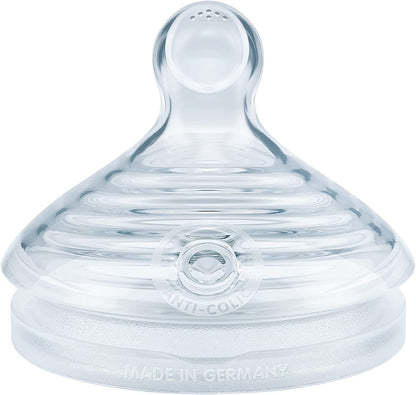 NUK  Nature Sense de Silicone Tetina BPA Transparente Médio Pacote com 2