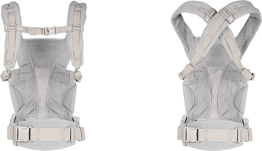 Ergobaby - Omni Breeze Carrier Porta-Bebês SoftFlex 20kg+ - 4 posições - Cinza Claro Onyx