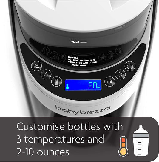 Máquina Instantánea y Automática Baby Brezza con Tapa de Embudo - Mezcla y Calienta la Fórmula - Blanca 220W 
