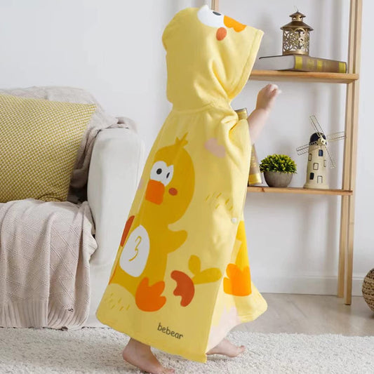 Bebamour - Toalhas com Capuz 100% Algodão 60x65 - 0-6 anos - Pato