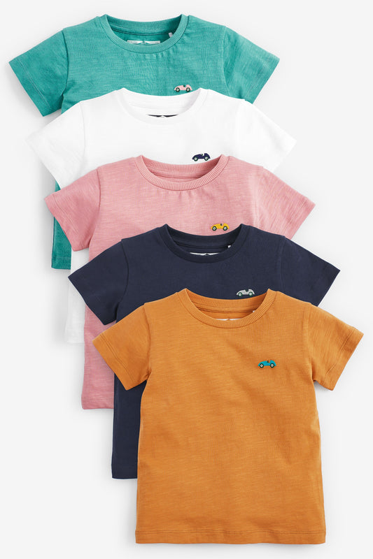 Colourful Brights - T-shirts multi cores - Kit com 5
