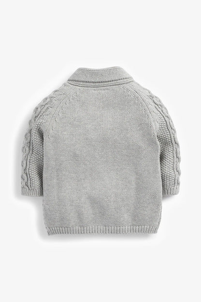 |BabyBoy| Cardigan Xale / Cinza - (0meses-2anos)