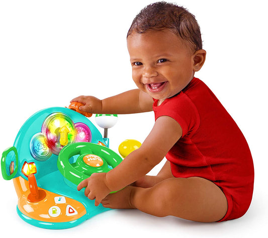 Bright Starts - Dirija com cores e luzes ( a cor do brinquedo pode variar )