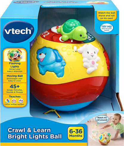 VTech - Crawl & Learn Bola Sensorial Luzes e Sons - (+6 meses)