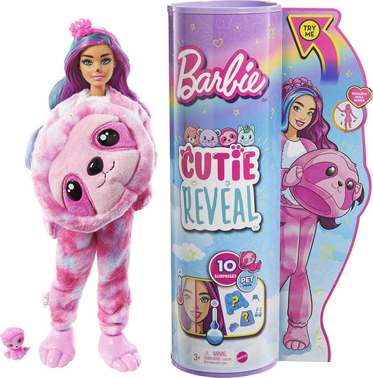 Barbie - Fantasia de Bicho Preguiça com Mini Animal de Estimação e Mudança de Cor 3+