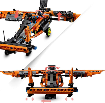 LEGO 42120 - Kit de construção de modelo de helicóptero para aeronave Technic Rescue