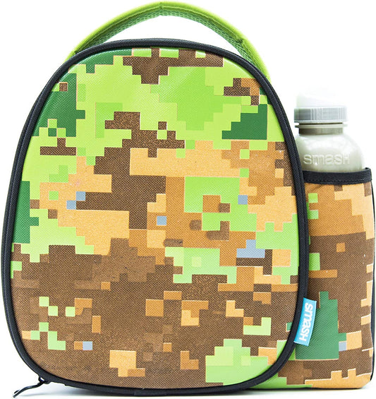 Botella aislante Smash and Lunch Box de 500 ml, tela, camuflaje pixelado, 8,5 cm x 25,5 cm x 25 cm