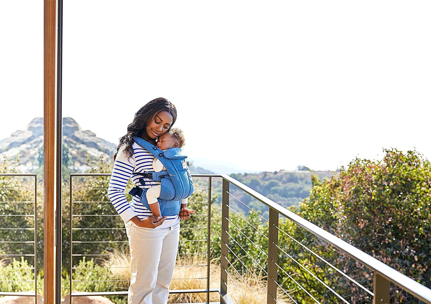 Ergobaby - Portabebés Omni Breeze SoftFlex 20kg+ - 4 posiciones - Azul Zafiro 