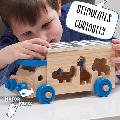 Jacques of London - Brinquedos classificados em formas de madeira