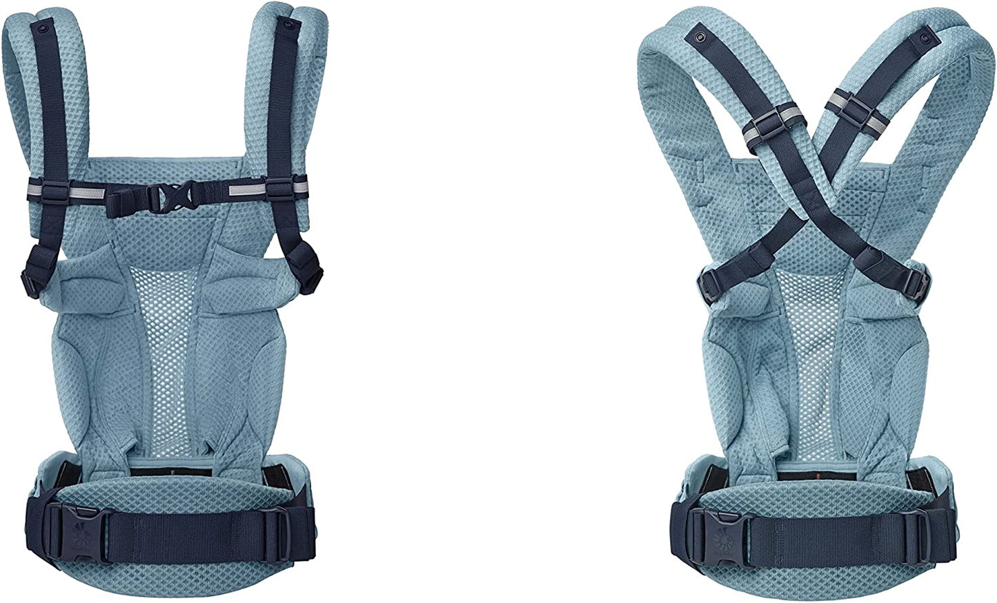 Ergobaby - Portabebés Omni Breeze SoftFlex 20kg+ - 4 posiciones - Azul pizarra 