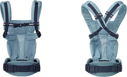 Ergobaby - Portabebés Omni Breeze SoftFlex 20kg+ - 4 posiciones - Azul pizarra 
