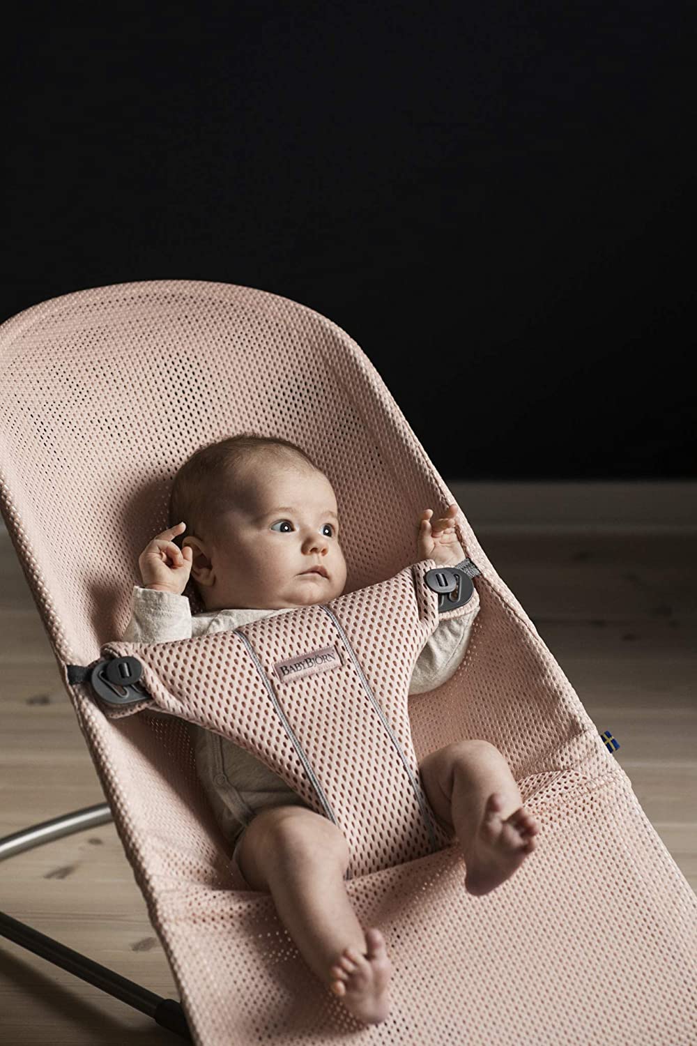 BabyBjörn Bouncer Bliss, Mesh, Pearly Pink