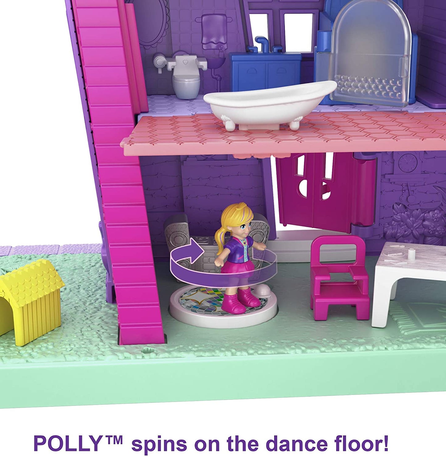 Polly Pocket Pocket Casinha: 2 histórias, 10 acessórios e micro bonecas