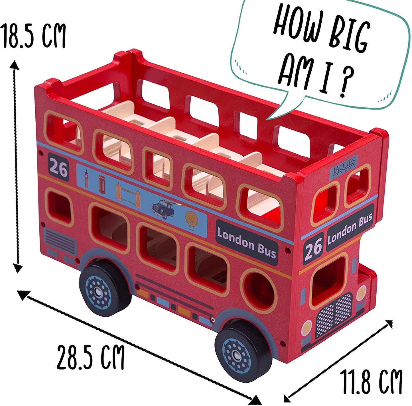 Jaques of London - London Ônibus de madeira