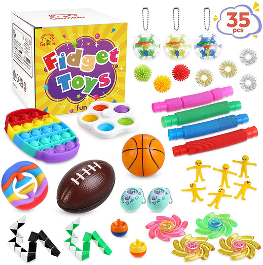 Gemeer Pop Fidget - Brinquedos de Alívio da Ansiedade - 35 peças