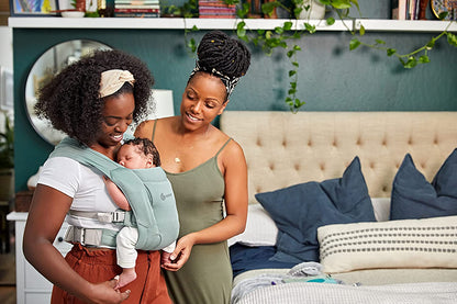 Ergobaby Hug Portabebés Ergonómico de Malla de Aire Suave para Recién Nacidos Desde el Nacimiento, Portabebés Delantero Ergonómico de 2 Posiciones, Wise 