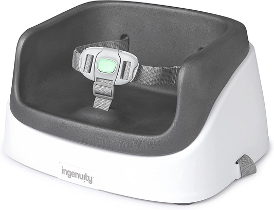 Ingenuity SmartClean Asiento elevador para niños pequeños, pizarra, asiento para comer y alimentar a niños pequeños, liviano para viajar, fácil de limpiar, arnés de seguridad de 3 puntos, crece con el bebé, a partir de 16 meses