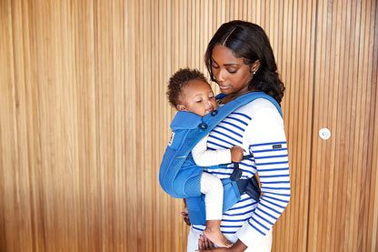 Ergobaby - Portabebés Omni Breeze SoftFlex 20kg+ - 4 posiciones - Azul Zafiro 