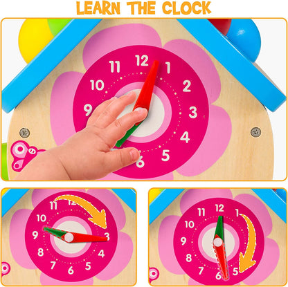 HELLOWOOD Casinha de Bolas e Martelo de Madeira 1+ anos