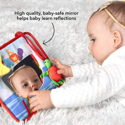 Nuby Tummy Time Activity Espelho Sensorial para Bebês com mais de 6 meses