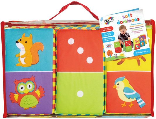 Galt Soft Toys Dominó, juego de juego suave, a partir de 6 meses