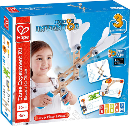 Hape - Kit de Três Experimentos Jogo de Madeira - E3030 - 4+