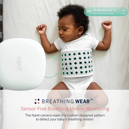 Nanit Monitor de Movimento e Respiração do Bebê - Kit com 3 Faixas