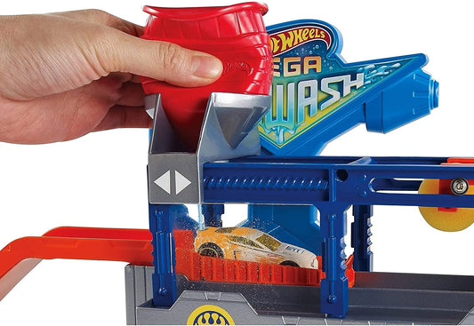 Hot Wheels FTB66 Juego de lavado de autos conectable