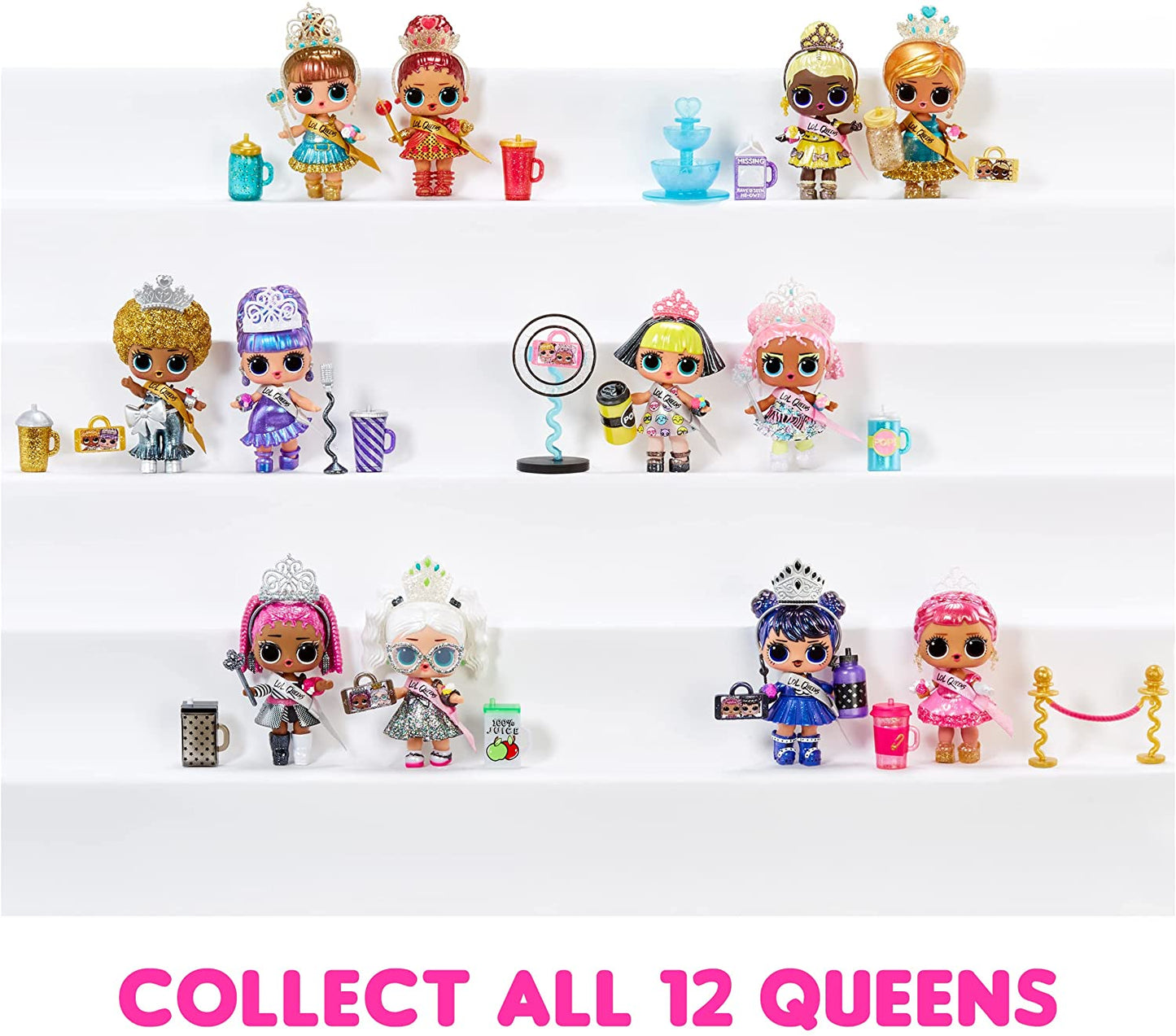 L.O.L. Surprise! 579830EUC LOL Queens-Random Assortment-Royal Doll with 9 Surprises
